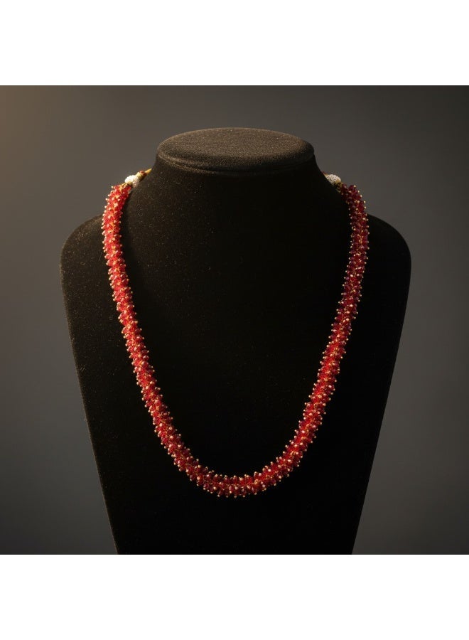 Pretty Precious Cubic Zirconia Mala Necklace for Women | Elegant CZ Beaded Long Necklace | Sparkling Fashion Jewellery for Parties & Special Occasions - Image 1