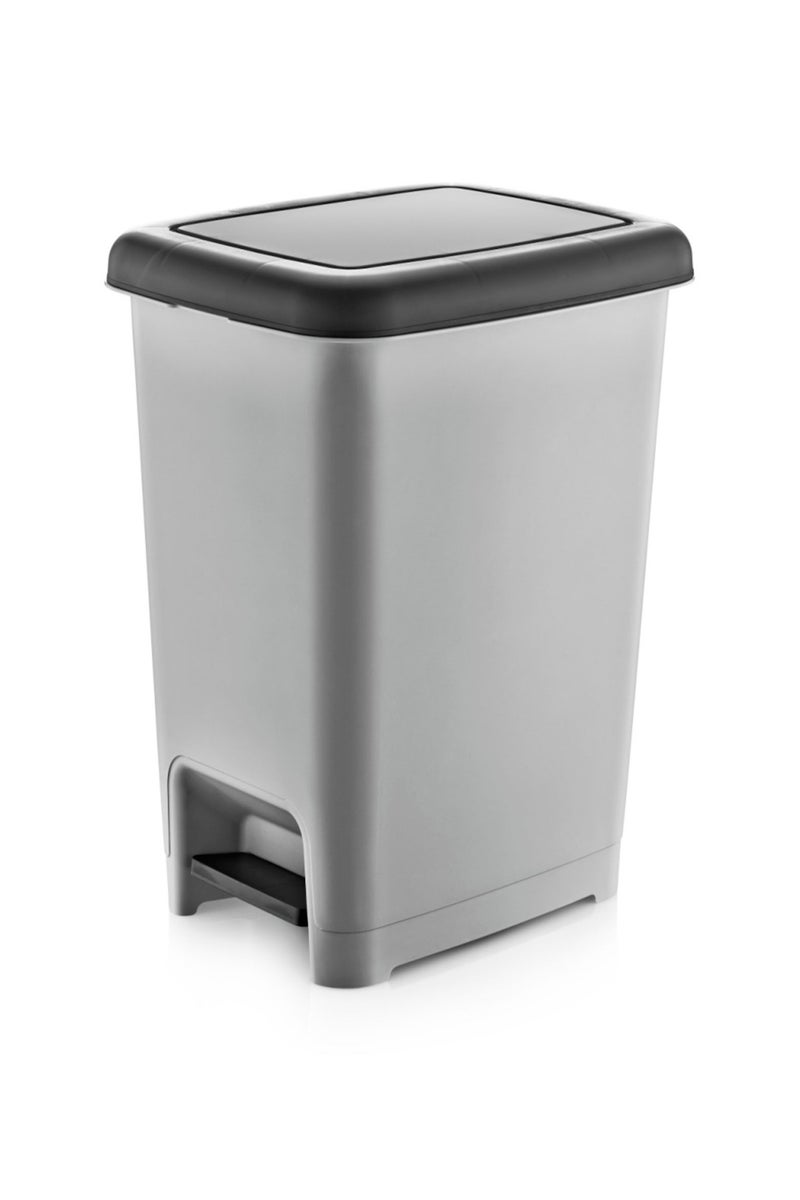 دونيا سلة مهملات بلاستيك بدعسة 15 ليتر 225X305X393 مم - Image 1