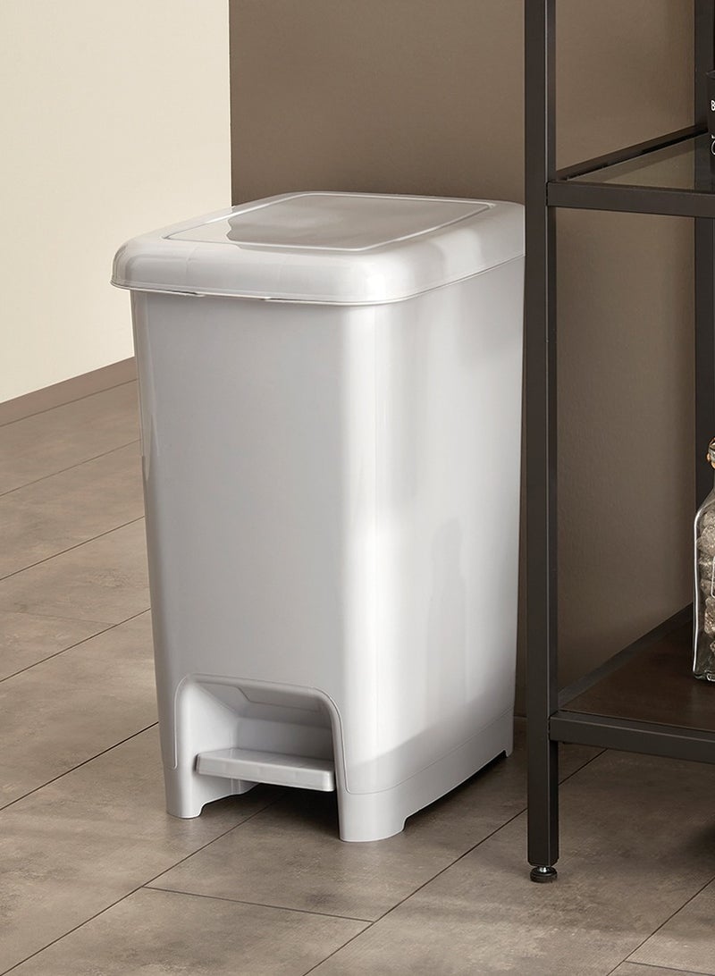 دونيا سلة مهملات بلاستيك بدعسة 15 ليتر 225X305X393 مم - Image 2