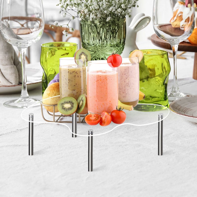 6 pcs Cake Stand Clear Cupcake Stand Cupcake Display Riser Dessert Display Holder - Image 3