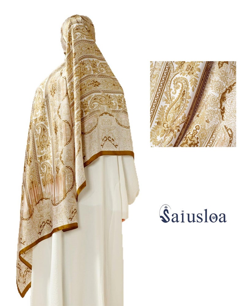 Saiusloa Dress Scarves Shawl Wraps Long Silky Scarf for Women Dressy Fashion Lightweight for Decorative Formal Evening Gowns-1014 - Image 5