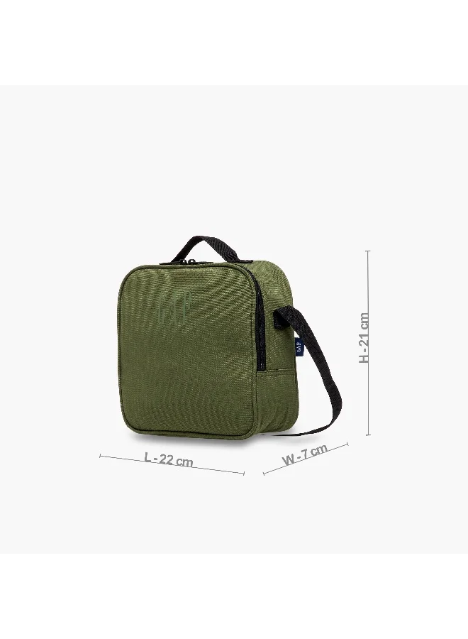 جاب Solid Lunch Bag in Olive Green for Kids