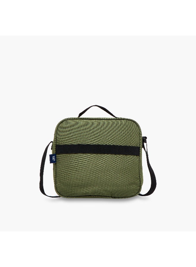 GAP Solid Lunch Bag in Olive Green for Kids - Image 3
