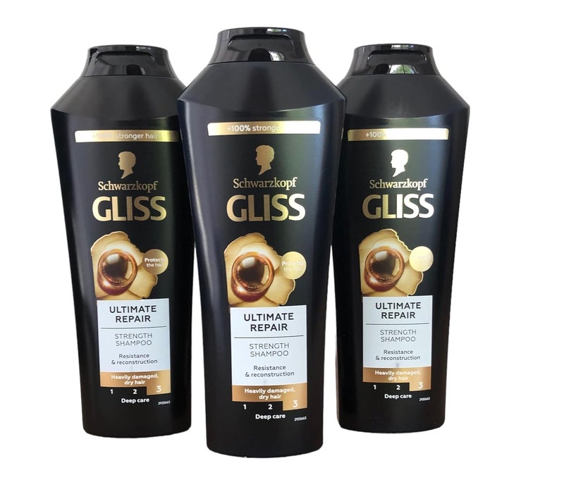 GLISS Hair Repair Shampoo Ultimate Repair for Heavily Damaged Hair 136 Ounces Pack of 3 - Image 2