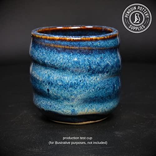 Penguin Pottery - Specialty Series - Floating Blue. Mid Fire Glaze for Clay, Pottery Glaze, Cone 5 and Cone 6 - Ceramic Glaze for Pottery (1 Pint | 16 oz | 473 ml) - Image 2