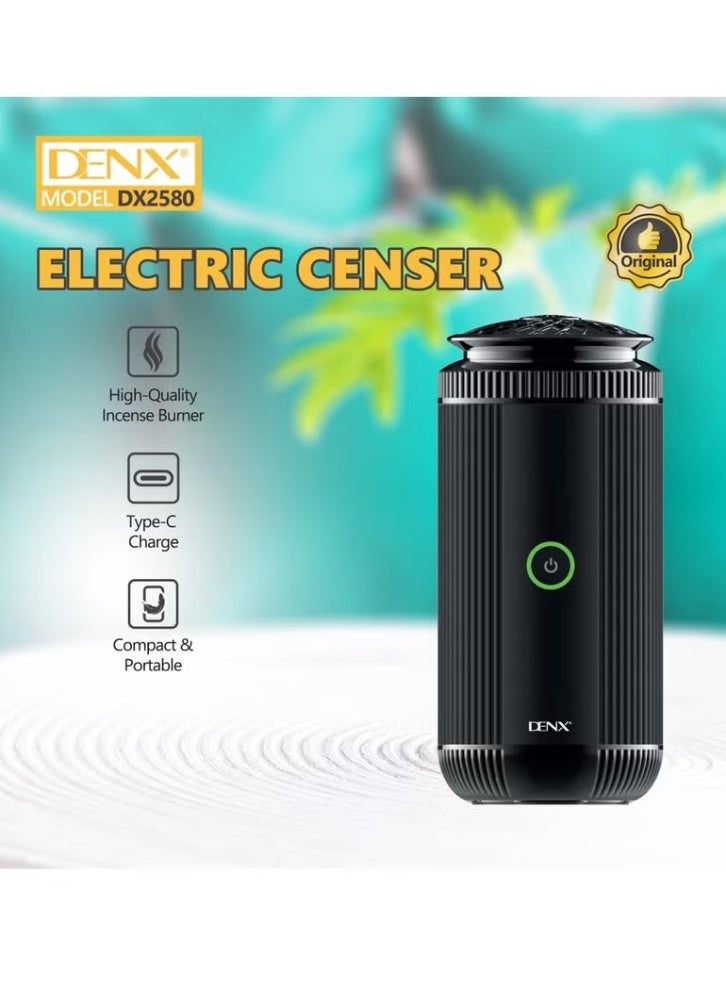 Denx A rechargeable electric incense burner with a Type-C port and a turbo fan to ensure good and fast incense distribution. - Image 5
