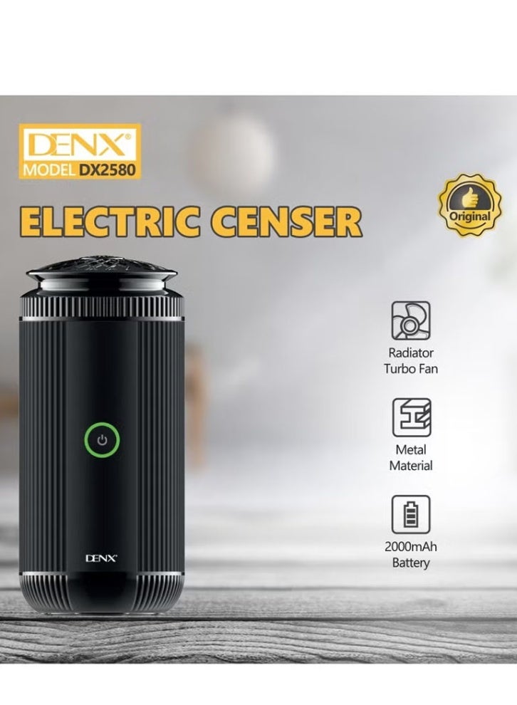 Denx A rechargeable electric incense burner with a Type-C port and a turbo fan to ensure good and fast incense distribution. - Image 4