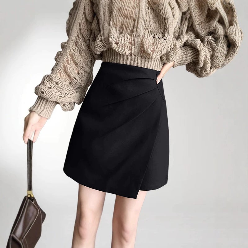 Women's A-line Irregular Hem Short Skirt 2026 Summer Plus Size - Image 4