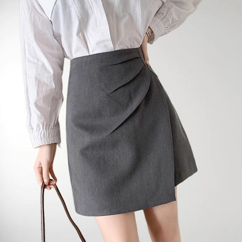 Women's A-line Irregular Hem Short Skirt 2026 Summer Plus Size - Image 1
