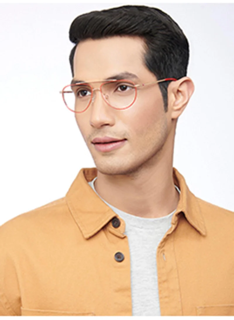 لينسكارت بلو LENSKART BLU | Zero Power Blue Cut Computer Glasses | Anti Glare, Lightweight & Blocks Harmful Rays | UV Protection Specs | Men & Women | Small | LB E14521
