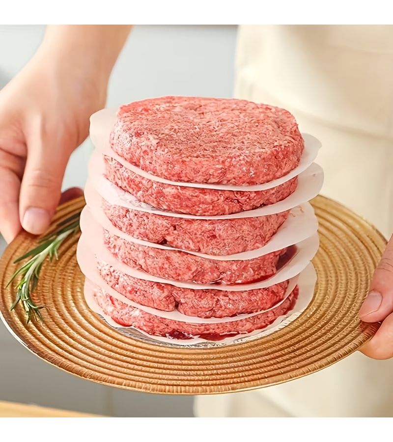 300pcs 4.72 Inch Round Hamburger Paper Non Stick Patty Separator For Freezing Storage - Image 3
