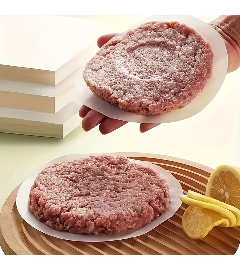 300pcs 4.72 Inch Round Hamburger Paper Non Stick Patty Separator For Freezing Storage - Image 5