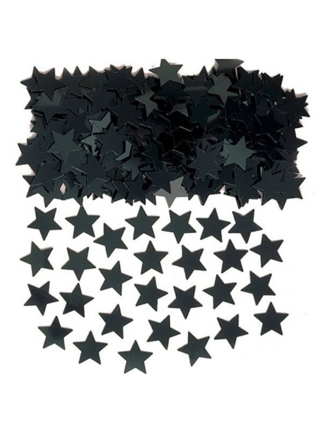 Stars Confetti Black Plastic 10mm 14g
