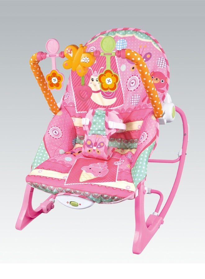 Tiibaby Infant To Toddler Recliner Rocker With Soothing Vibration Foldable Rocker for Baby - Image 1