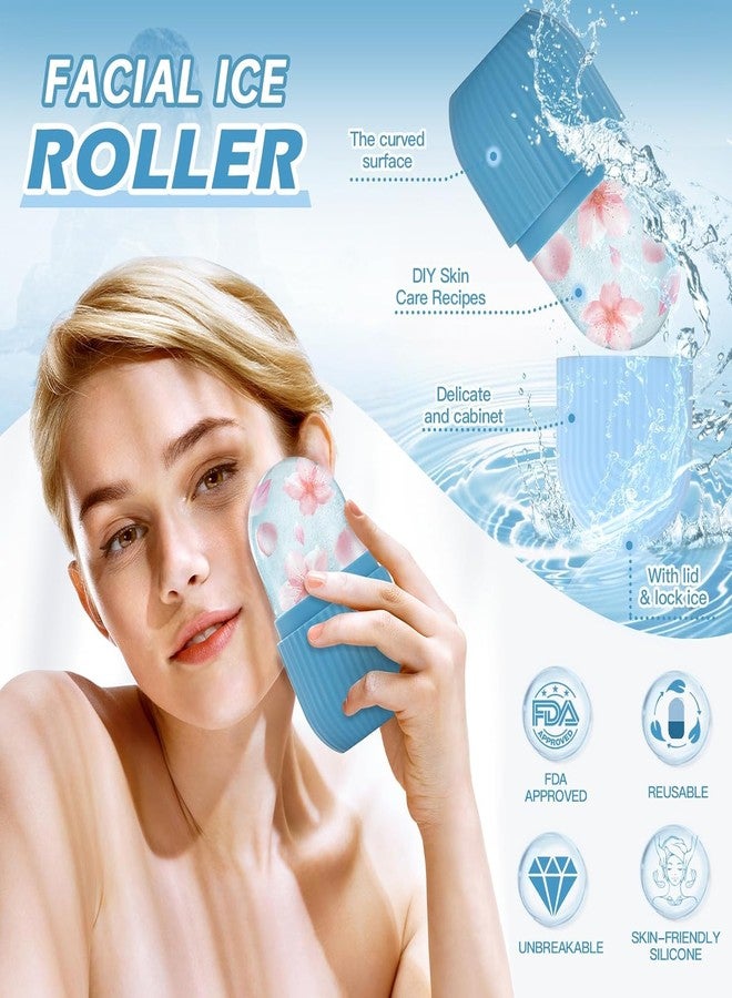 XML Ice Face Roller Silicone Facial Cube for Eyes Neck Massage Remove Dark Circle Pore Shrink Face Skin Care Ice Pack Mould for Knee,Back Pain Relief,Injuries Beauty Tools (ICEROLLER-BODYSCRUBBER-2IN1SCALP) - Image 3