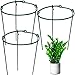 HiGift HiGift 3 Pack Peony Cages Support Stakes Ring for Garden, Round Plant Support for Outdoor (10" W x 17" H), Indoor Plant  - Image 2