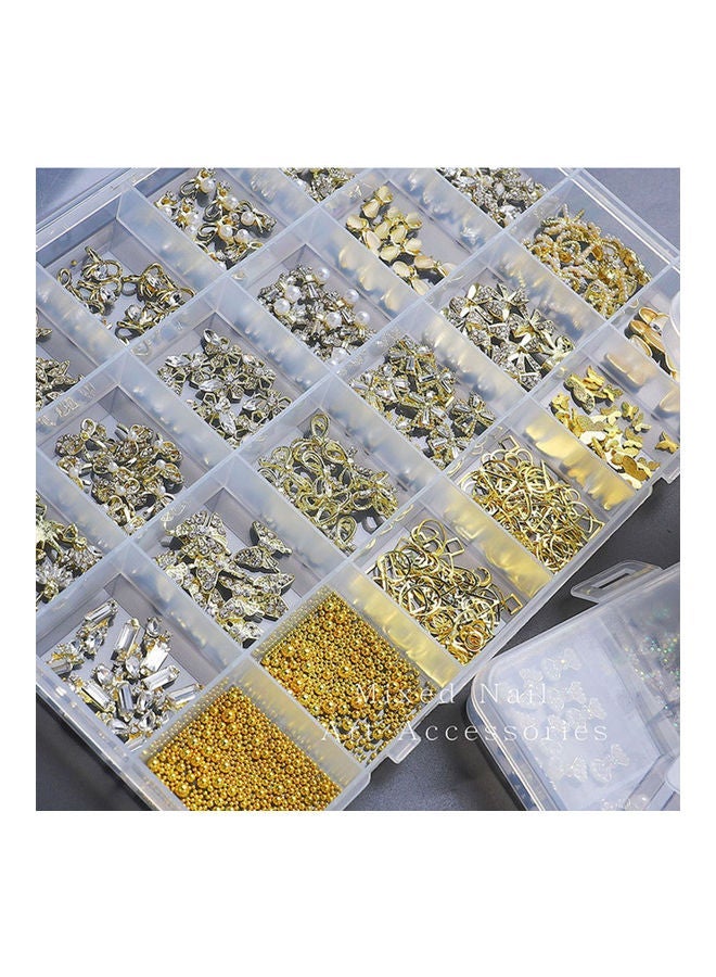 NIBEMINENT 24 Block Nail Art Beauty Decoration Set Multicolour - Image 3