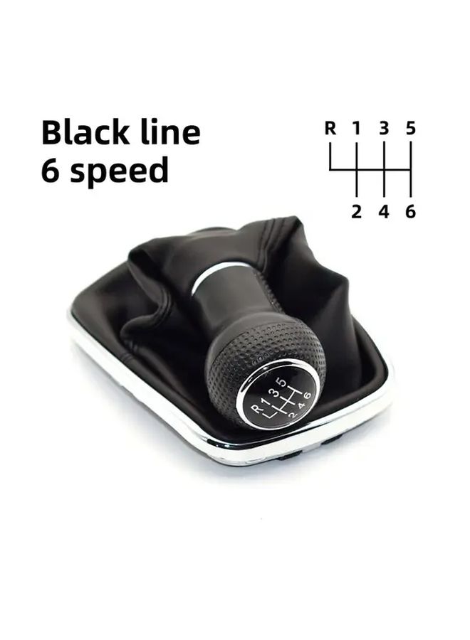 Red Line 5 السرعة 23 مم ABS جلد PU رأس رافعة ناقل الحركة لسيارات فولكس فاجن Mk4 جولف جيتا - Image 5