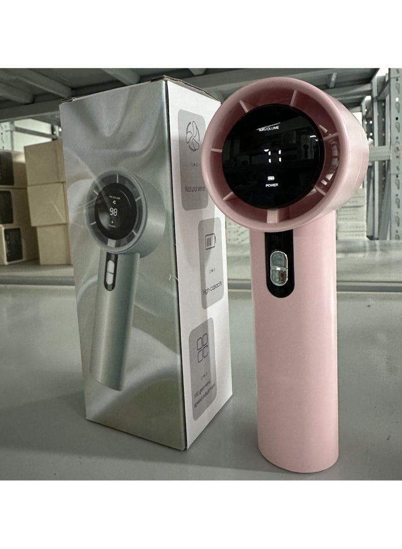 general 100-Gear Turbo Mini Handheld Fan - USB Rechargeable High-Speed Portable Fan, Powerful Cooling for Outdoor Travel & Office Use - Image 1