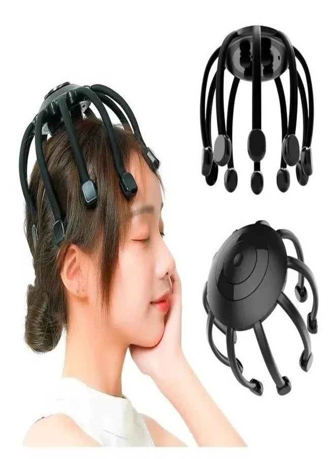 Generic 1- Pcs Electric Head Massager Octopus Head Scratcher Rechargeable, Head Scalp Massager for Hair Growth, Stress Relief Better Sleep Versatile Massager  - Image 2