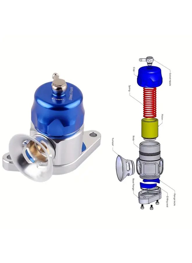 Blue Dual Port 50 50 Blow Off Valve For Subaru WRX STI Forester GT XT - Image 3