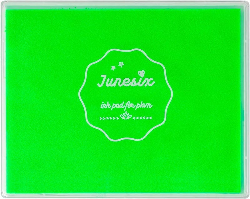 Ink Pad, 5x4'' Washable Stamp Ink Pad for Kids, Lighte Green