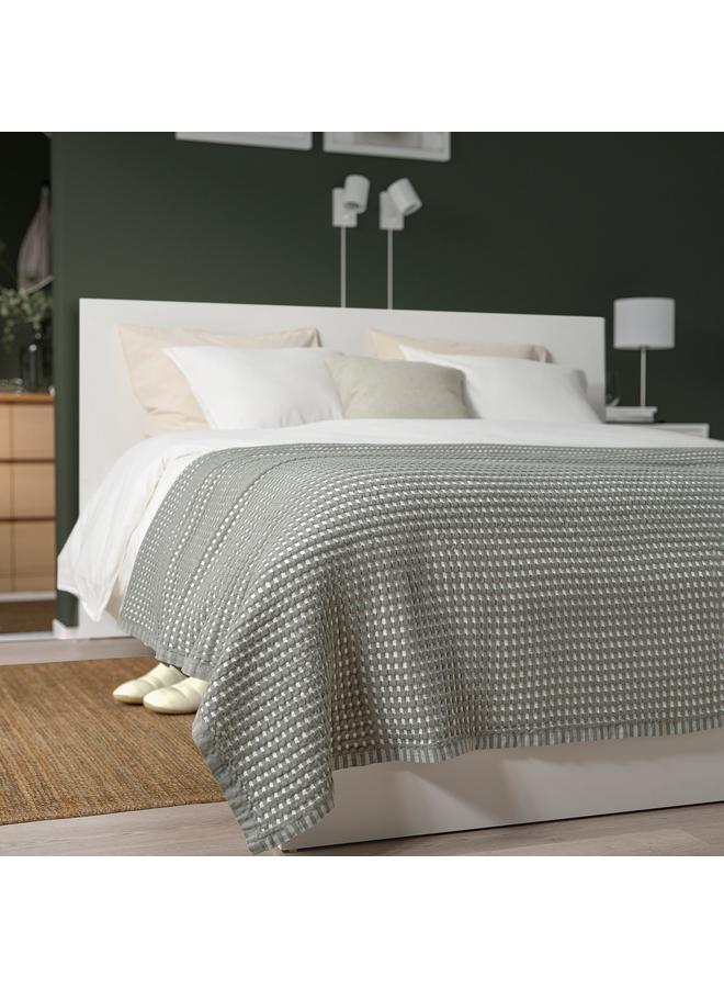 erorex Bedspread, green-grey/white, 230x250 cm  - Image 3