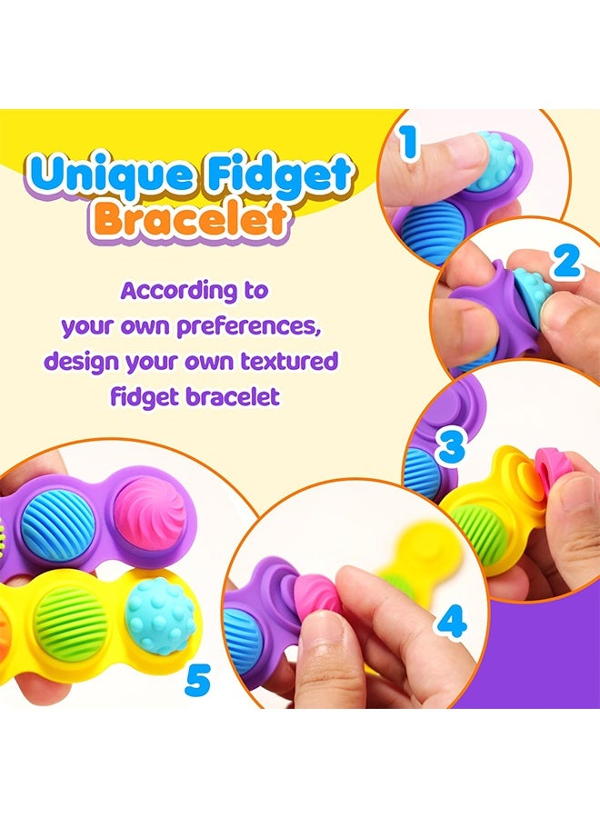 Quantum 3 PCS Fidget Toys Sensory Bracelets, Textured Silicone Sensory Bracelets for Teenager, Sensory Items for Kids Autism ADHD Anxiety Relief - Image 4