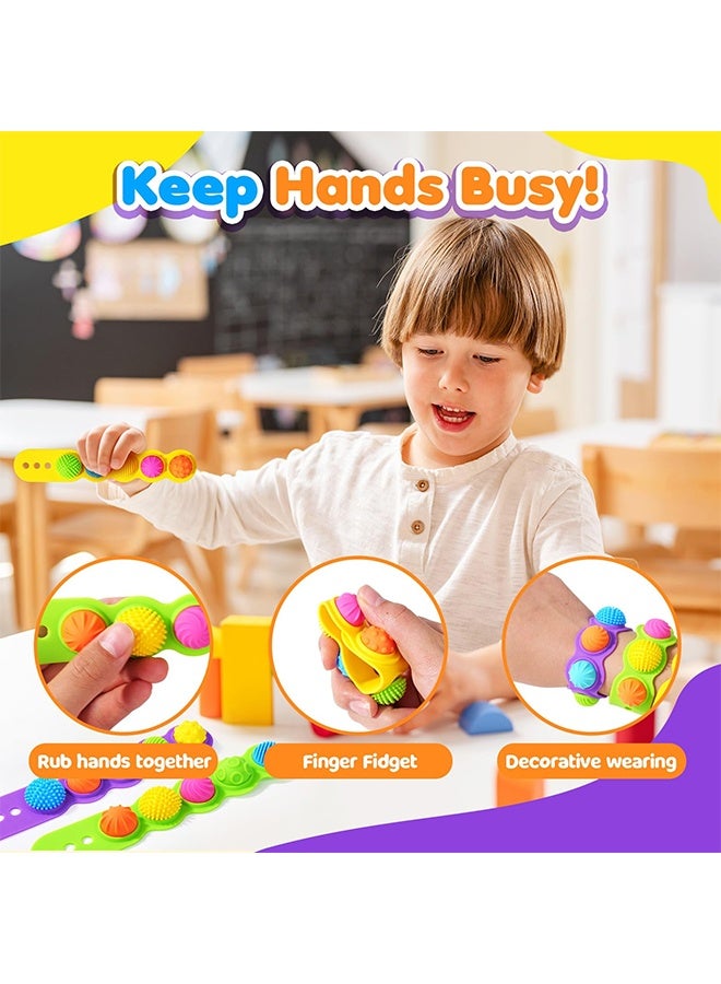 Quantum 3 PCS Fidget Toys Sensory Bracelets, Textured Silicone Sensory Bracelets for Teenager, Sensory Items for Kids Autism ADHD Anxiety Relief - Image 2