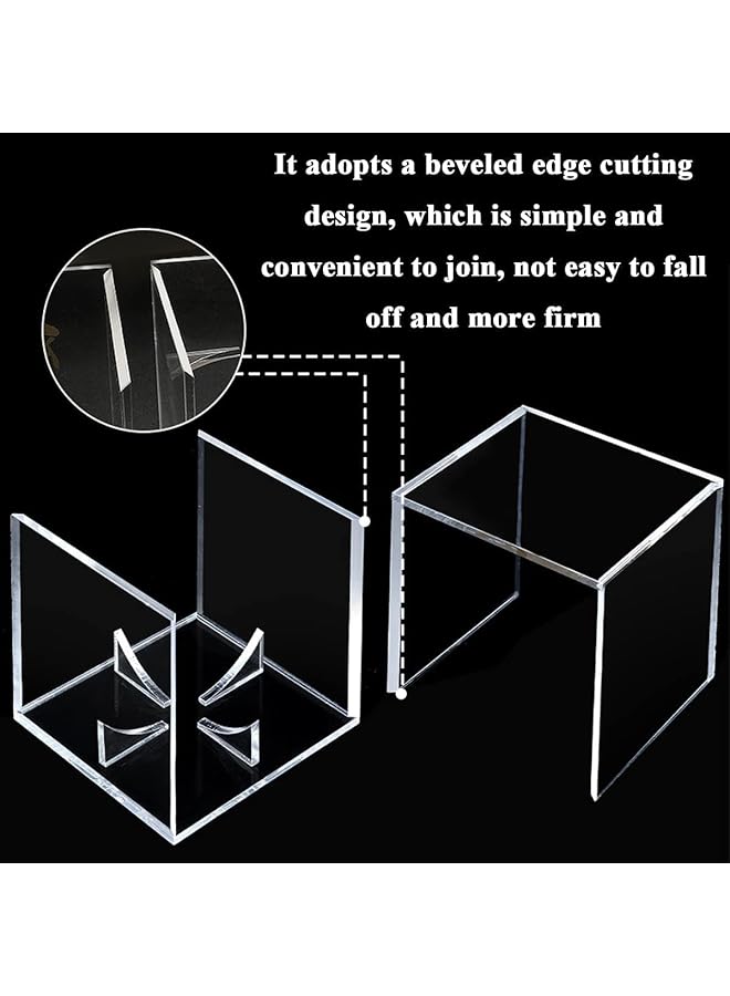 erorex Baseball Storage Case Square Baseball Display Case Practical Transparent Display Stand Acrylic Box For Tennis Ball Softball Ping Pong Ball 2 Pcs - Image 2