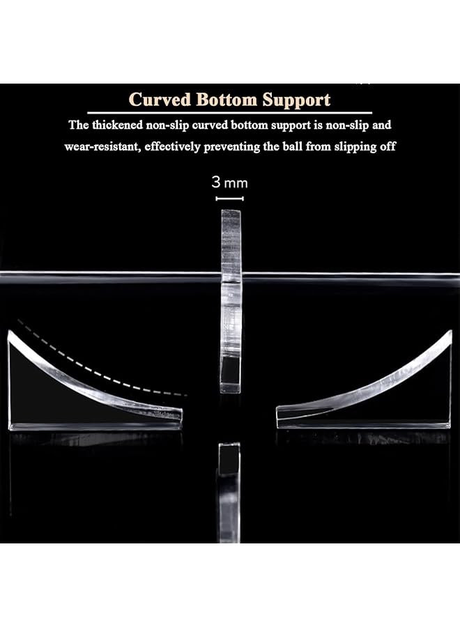 erorex Baseball Storage Case Square Baseball Display Case Practical Transparent Display Stand Acrylic Box For Tennis Ball Softball Ping Pong Ball 2 Pcs - Image 3