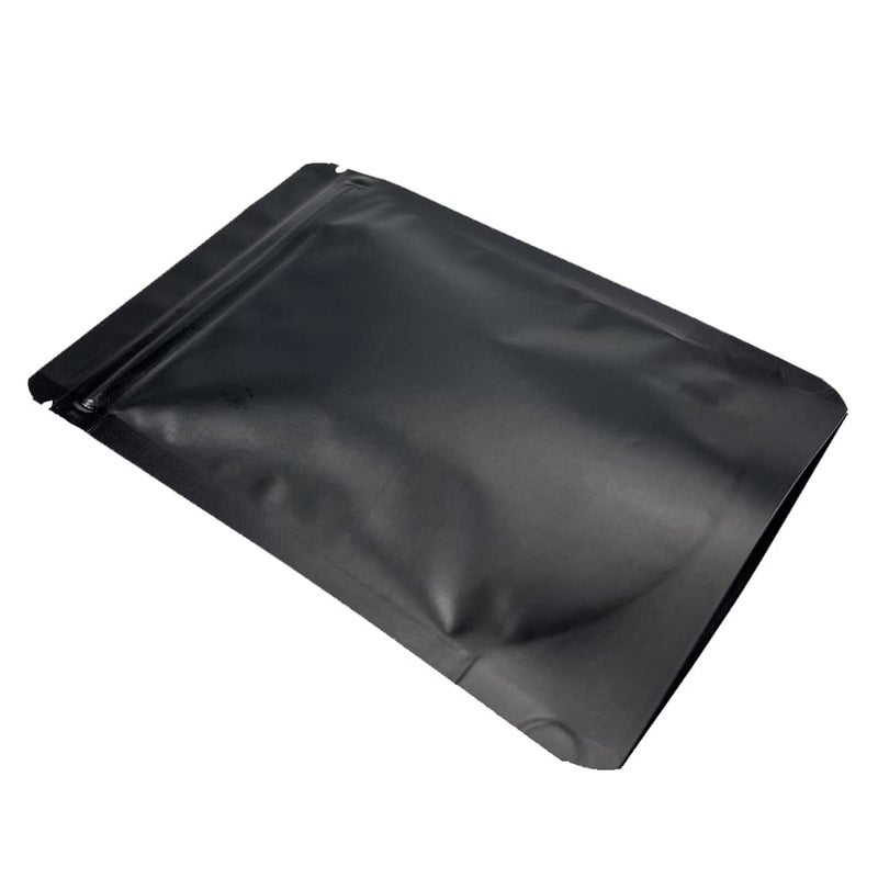 PABCK Stand-Up Resealable Heat Seal Bags 3.55mil Thick Mylar Frosted Black Foil Sealed Bags 50 Pieces 3.35x5.1 inch for Zip Packaging Lock Food Storage Pouch - Image 3
