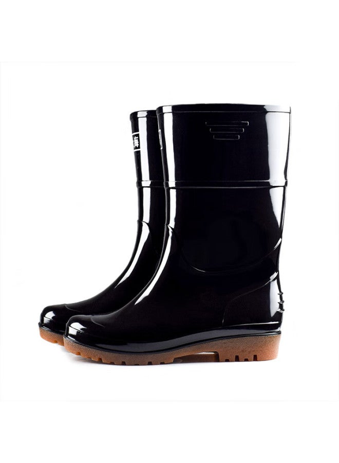 Renben Yuyi Men's Classic Waterproof Shoes, Outdoor Wear-resistant Rubber Shoes, Non-slip Rain Boots, Overshoes, 899 Mid-calf, Size 43 - Image 3