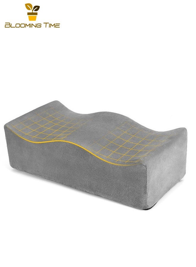 BLOOMING TIME Pillow Leg Buttocks Levage Cousins Memory Foam, Supports Surgical Recovery, Removable And Washable Cover, Non-Slip Bottom, Stretchable Body, Foldable, Gray  - Image 1
