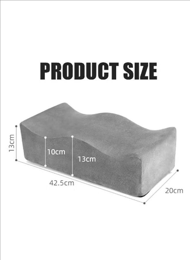 BLOOMING TIME Pillow Leg Buttocks Levage Cousins Memory Foam, Supports Surgical Recovery, Removable And Washable Cover, Non-Slip Bottom, Stretchable Body, Foldable, Gray  - Image 3