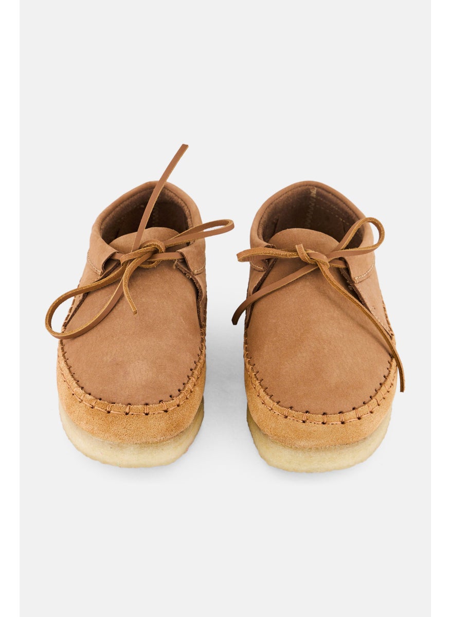 clarks Women Standard Weaver Tie Suede Shoes, Tan  - Image 2