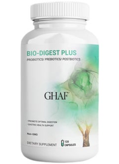 Bio-Digest Plus Digestive Enzymes - Probiotic Multi Enzyme with Probiotics, Prebiotics and Postbiotics for Bloating Relief for Women and Men - 120 Capsules