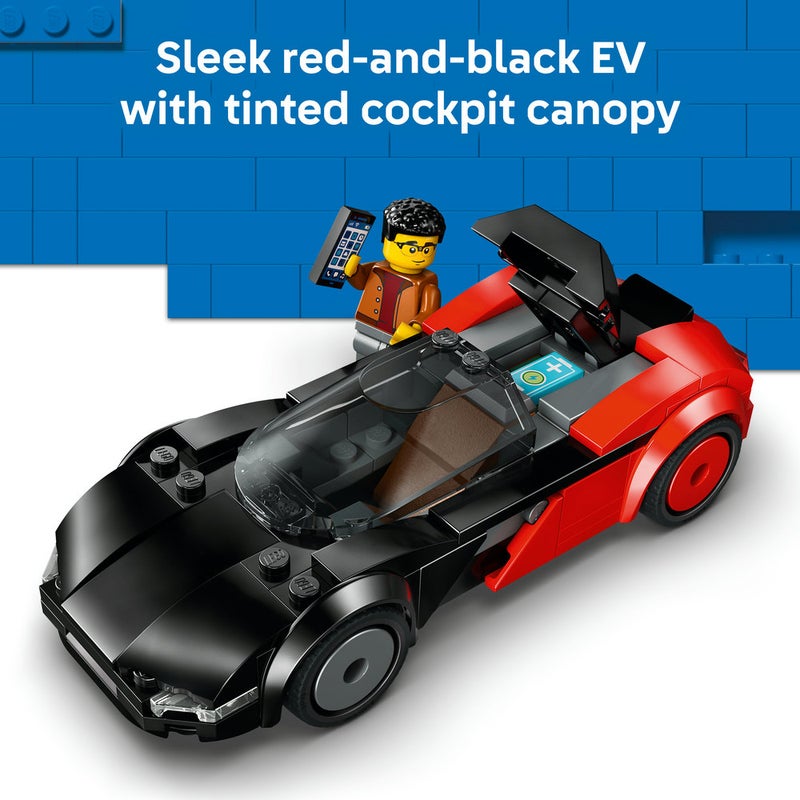 LEGO City EV Supercar Toy Building Kit and Minifigure 60486  (Age 5+, 109 Pieces) - Image 4