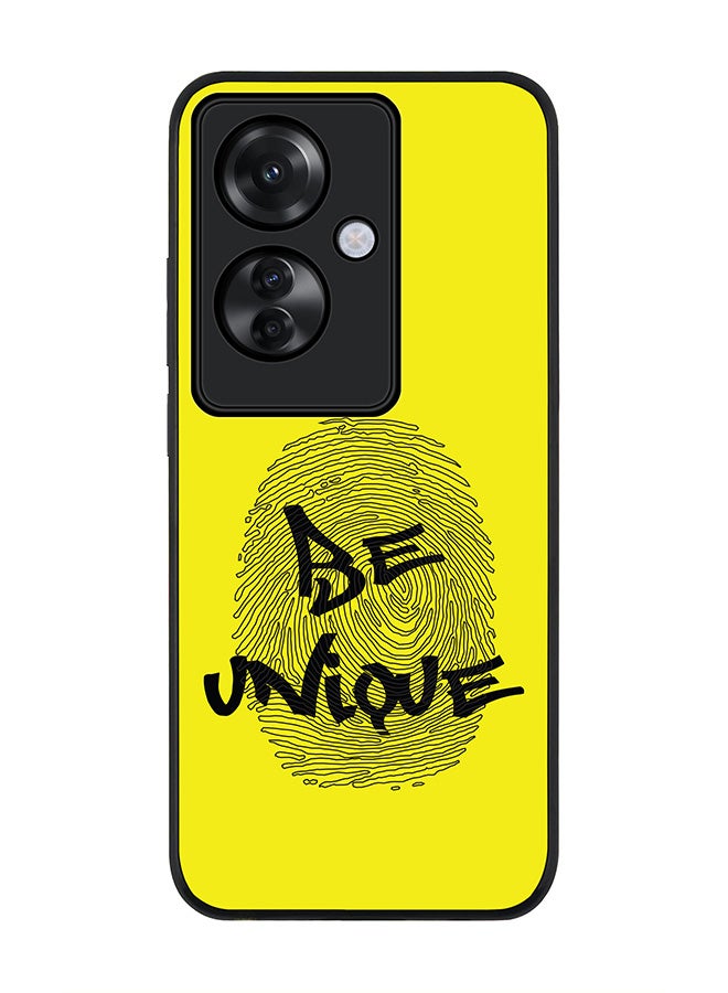 Stylizedd Rugged Black edge case for Oppo Reno11 F / Oppo F25 Pro 5G, Slim fit Soft Case Flexible Rubber Edges Anti Drop TPU Gel Thin Cover -  Be Unique - Image 1