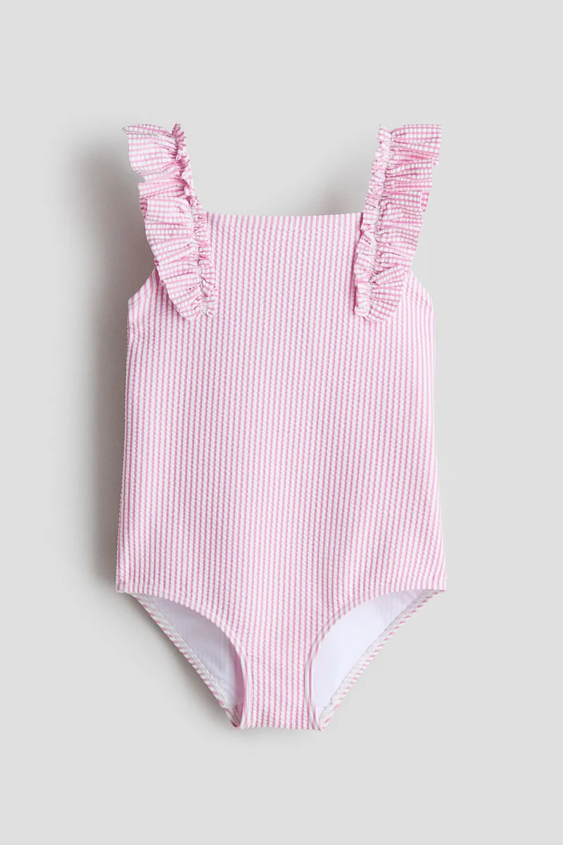 اتش اند ام ملابس سباحة بتفاصيل مكشكشة