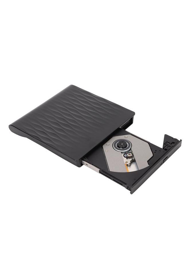 Thoraya External USB 3.0 DVD RW CD Writer Slim Carbon Drive Burner Card Reader PC Laptop Optical Drive Player  - Image 5