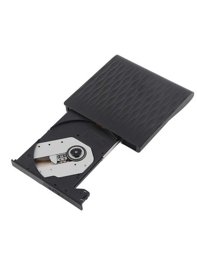 Thoraya External USB 3.0 DVD RW CD Writer Slim Carbon Drive Burner Card Reader PC Laptop Optical Drive Player  - Image 1