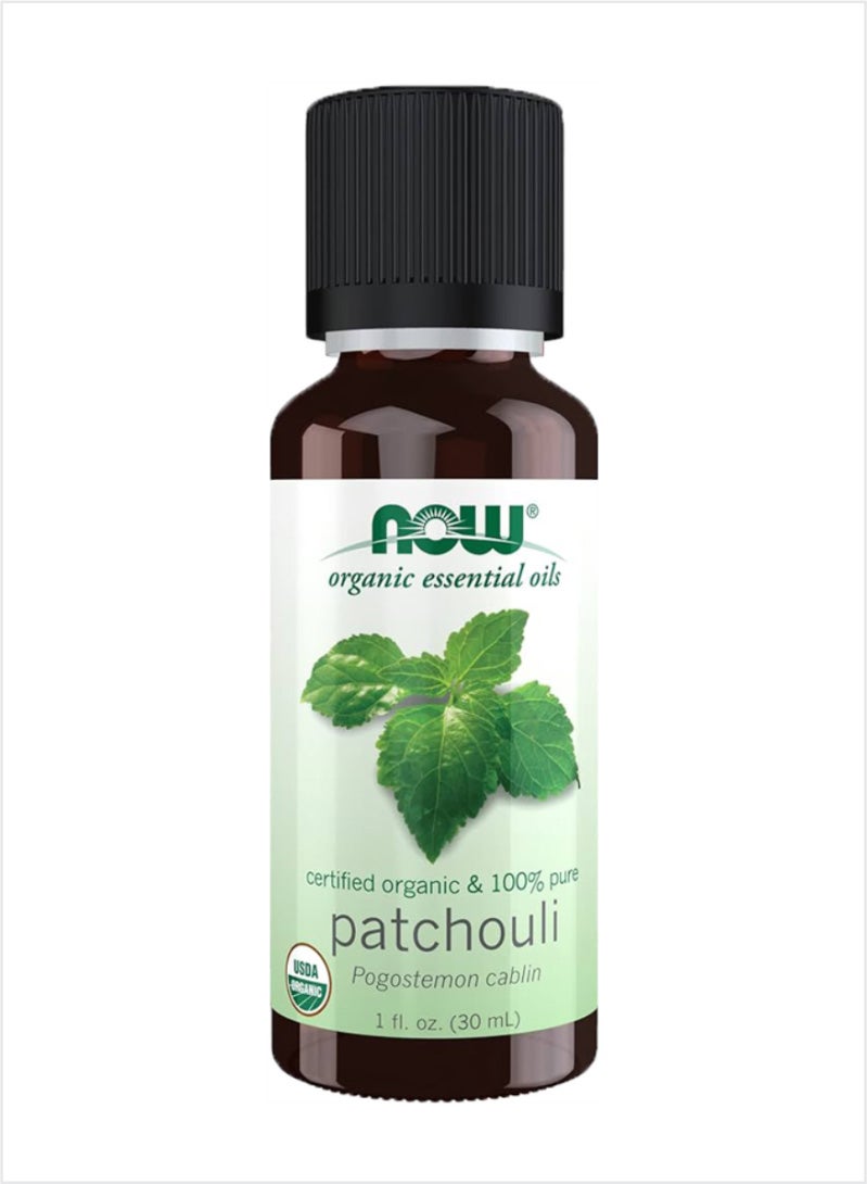 NOW Organic Essential Oils 100% Pure Patchouli Oil - Rich & Earthy, 30ml