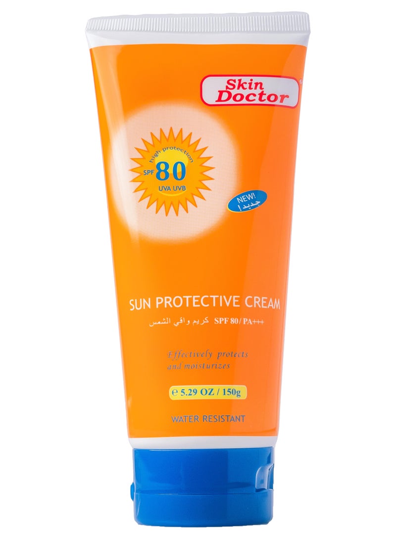 سكين دكتور كريم واقي من الشمس بعامل حماية SPF 80 من سكين دوكتور لجميع أنواع البشرة - 150 غ. - Image 1