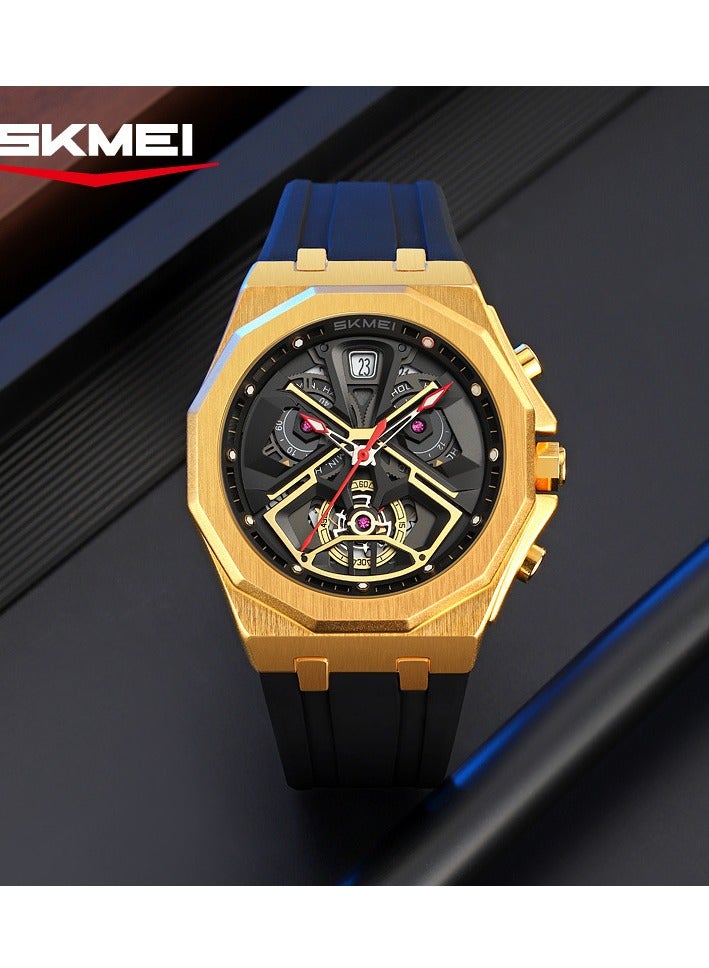 SKMEI Men's Watches, Luminous Design, Big Face Fashion Quartz Black Watches, Men's Casual Watches Unique Gifts  - Image 3