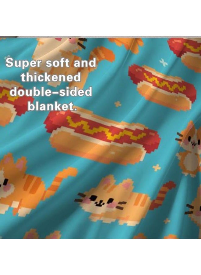 عام بطانية رقيقة من الفانيلا الكرتونية للأطفال والرضع (دافئة ومريحة، ومناسبة للنوم والألعاب) 70 سم * 100 سم - Image 4