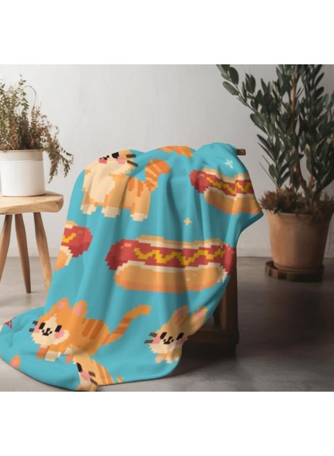 عام بطانية رقيقة من الفانيلا الكرتونية للأطفال والرضع (دافئة ومريحة، ومناسبة للنوم والألعاب) 70 سم * 100 سم - Image 5