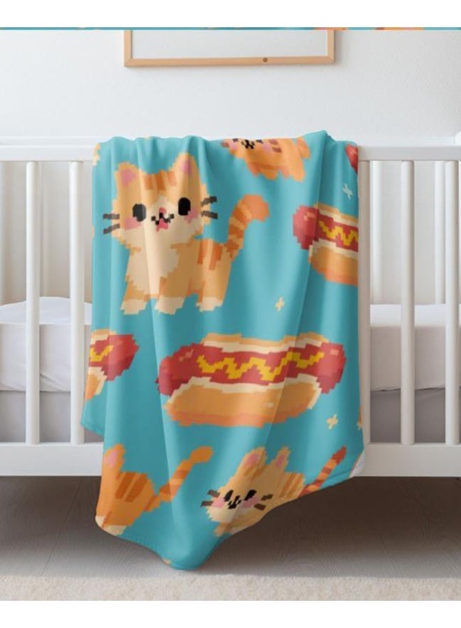 عام بطانية رقيقة من الفانيلا الكرتونية للأطفال والرضع (دافئة ومريحة، ومناسبة للنوم والألعاب) 70 سم * 100 سم - Image 3