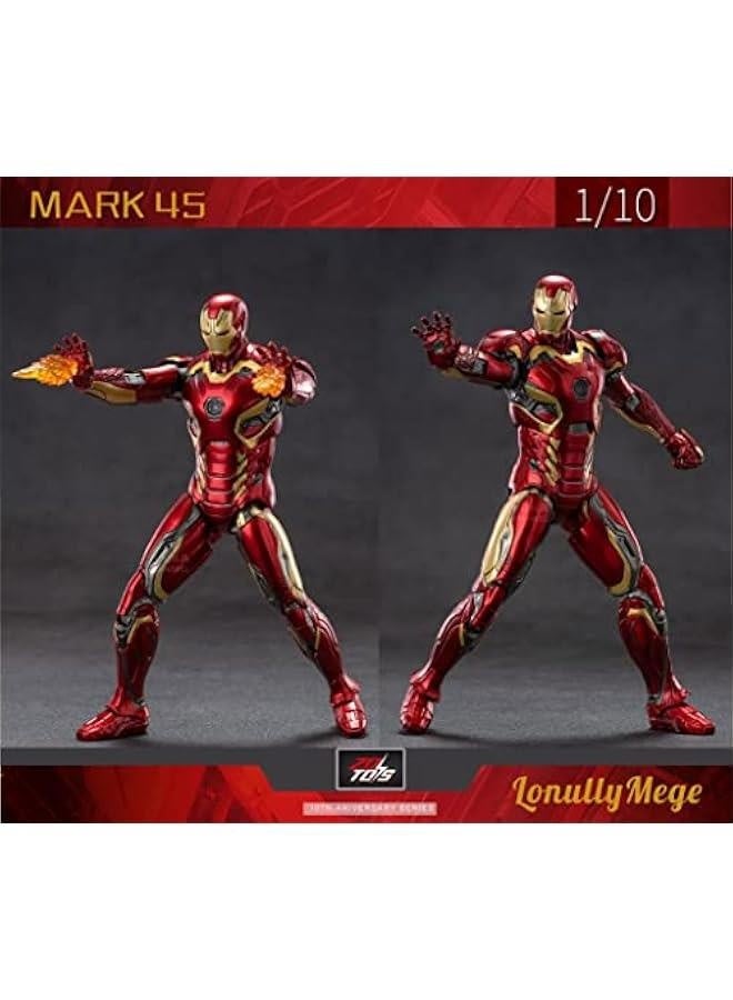 تمثال الحركة Ironman MarK45 - إصدار جديد 2023، مجموعة رسم ممتازة بطول 7 إنش، نماذج متحركة (مقياس 1/10) - Image 3