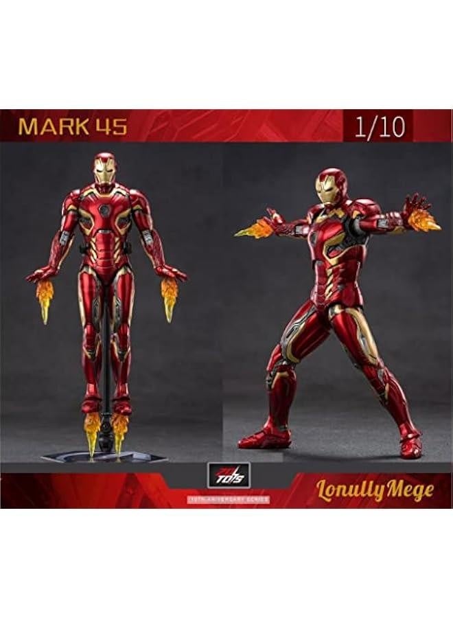 تمثال الحركة Ironman MarK45 - إصدار جديد 2023، مجموعة رسم ممتازة بطول 7 إنش، نماذج متحركة (مقياس 1/10) - Image 4